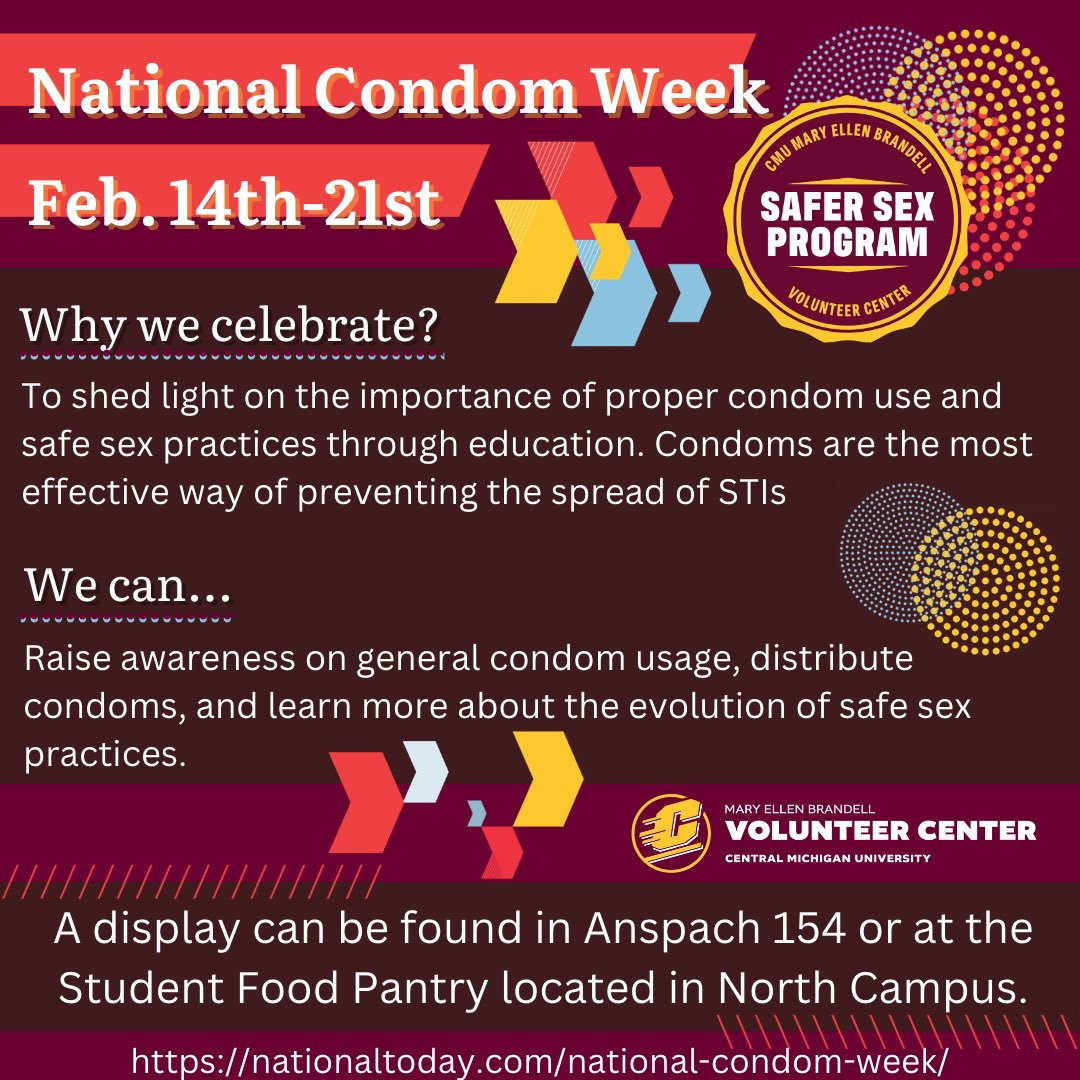 It’s National Condom Week!

Safer Sex Program is a function of the Student Food Pantry and provides students with access to education and free barrier methods.

Stop by the Pantry or UC 106 to learn more.