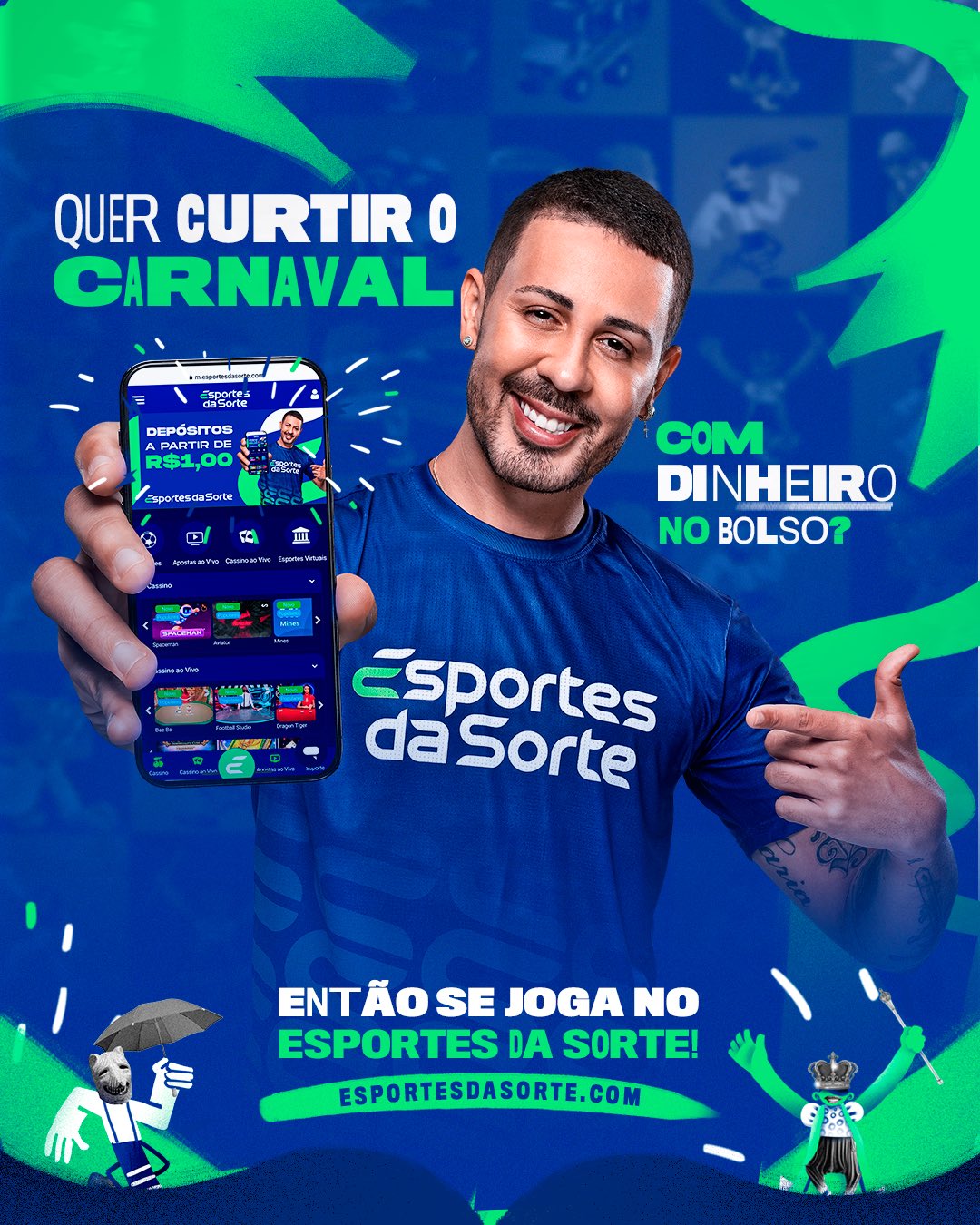 Esportes da Sorte on X: SE JOGAR NO CARNAVAL, TENDO DINHEIRO NO