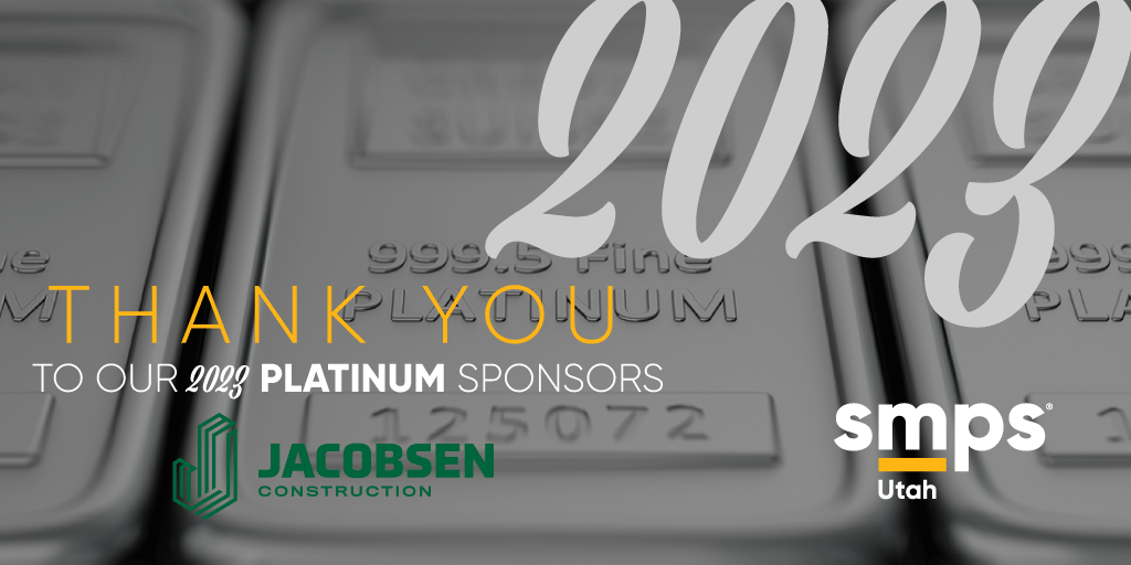 SMPSUtah's tweet photo. Thank you to @JacobsenBuilds, whose Platinum Sponsorship carries us over the finish line for so many of our events. Their support goes a long way.
#PlatinumSponsor #Sponsorship #SMPSUtah #AECUtah #ThankYou #WeBuildUtah #2023 #2023Sponsor https://t.co/vQWxVBKljw
