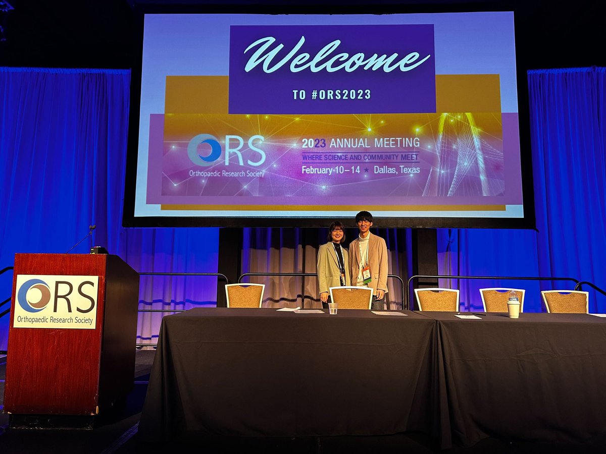 Riku Saito (@riku_spu_pt) on Twitter photo I had a great time in <a href="/ORSsociety/">Orthopaedic Research Society</a> 2023!! It was a great experience to share my research and talk with other researchers. And I was very happy to see <a href="/The_Lake_Lab/">Lake Lab</a> members; Spencer, <a href="/leanneiannucci/">Leanne Iannucci</a> , <a href="/TheRealBecky547/">Becky Reals</a> , <a href="/PaveyShawn/">Shawn Pavey</a> again!! I wanna come back next year!
#ORS2023 I had a great time in <a href="/ORSsociety/">Orthopaedic Research Society</a> 2023!! It was a great experience to share my research and talk with other researchers. And I was very happy to see <a href="/The_Lake_Lab/">Lake Lab</a> members; Spencer, <a href="/leanneiannucci/">Leanne Iannucci</a> , <a href="/TheRealBecky547/">Becky Reals</a> , <a href="/PaveyShawn/">Shawn Pavey</a> again!! I wanna come back next year!
#ORS2023