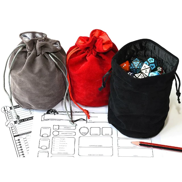 NerdCastle's tweet photo. 20% Reducere la toti saculetii pentru zaruri!

#DungeonsAndDragons  #DnD #NerdCastle #NerdCastleStore #TTRPG #TableTop #Nerd #Store  #bag #saculet #zaruri #dicebag #dice https://t.co/rGyb9Ti3e1