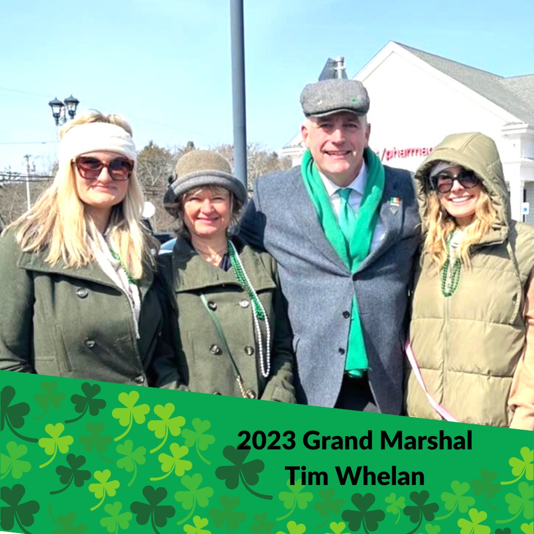 Big congrats to @TRWhelan, 2023 grand marshal of the #CapeCod #StPatricksDay parade on Saturday, March 11 starting at 11am, one of #NewEngland's best #irishparades. @VisitCapeCod @newenglandvisit @MassDVS @WendyNorthcross @irishvillagecc capecodstpatricksparade.com/wp-content/upl…