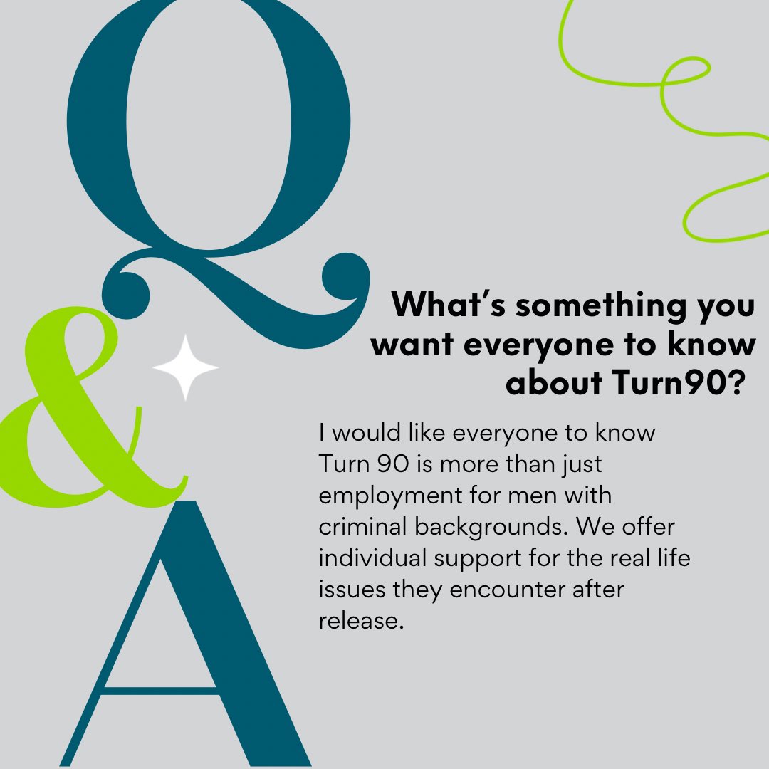 TurnNinety's tweet image. 💙 Meet Blue 💙
Blue is a peer specialist here at Turn90. Having gone through the program himself, he adds a valuable perspective to our program.
Swipe through to read a little about Blue’s experience and what he wants you to know about Turn90!
#reentryprogram #turn90