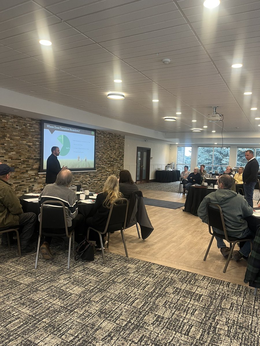 <a href="/FarmLifeFPG/">Farm Life</a> is in Listowel today talking succession planning &amp; financial literacy.  Talking about real life situations and how to tackle this hard topic with family members.  <a href="/OntarioFarms/">Ontario Federation of Agriculture</a> #ontag #farmlife #succession