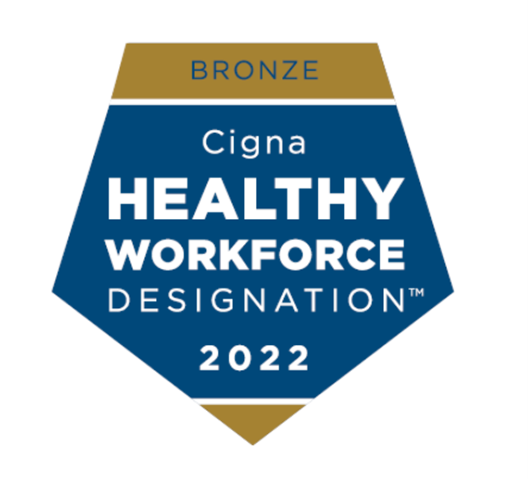 We’re proud to be recognized by @Cigna with the bronze level designation for our commitment to employee health and well-being, and our efforts over the past year. #CignaHWD