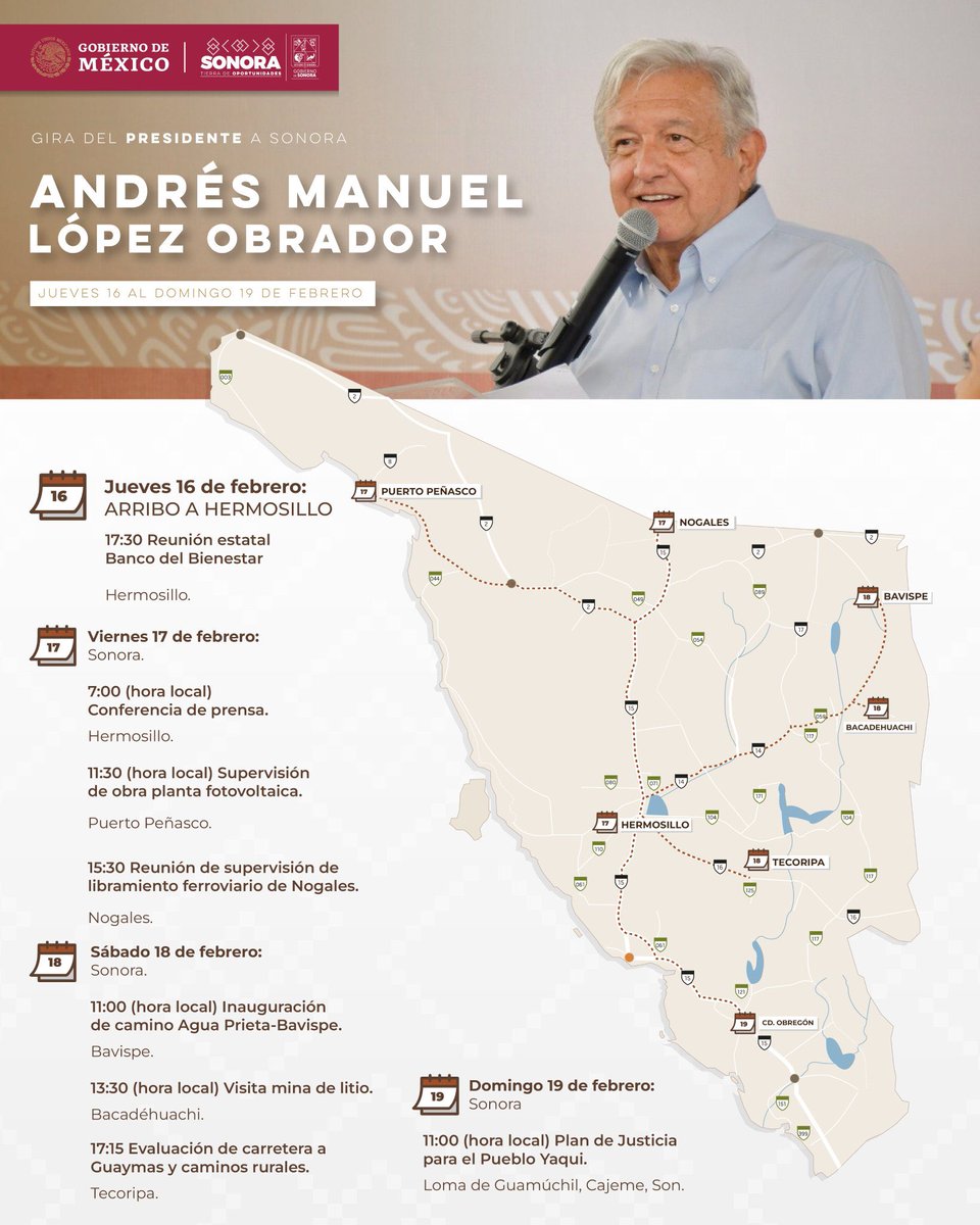 CaborcaProduce's tweet photo. “Estamos muy emocionados de recibir nuevamente a nuestro queridísimo presidente @Lopezobrador_ en tierras sonorenses”: @AlfonsoDurazo #Gobernador de #Sonora https://t.co/dd356mnJWd