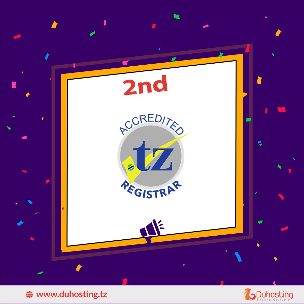 duhostingtz's tweet photo. NEWS! We're thrilled to announce that we are now the 2nd largest @TCRA_Tz accredited registrar for .tz domain names on the planet. Join us in expanding online presence and connecting with global audiences. #dottz #madeintz #localcontent #domainregistration #digitaleconomy https://t.co/SgDzL4orPL