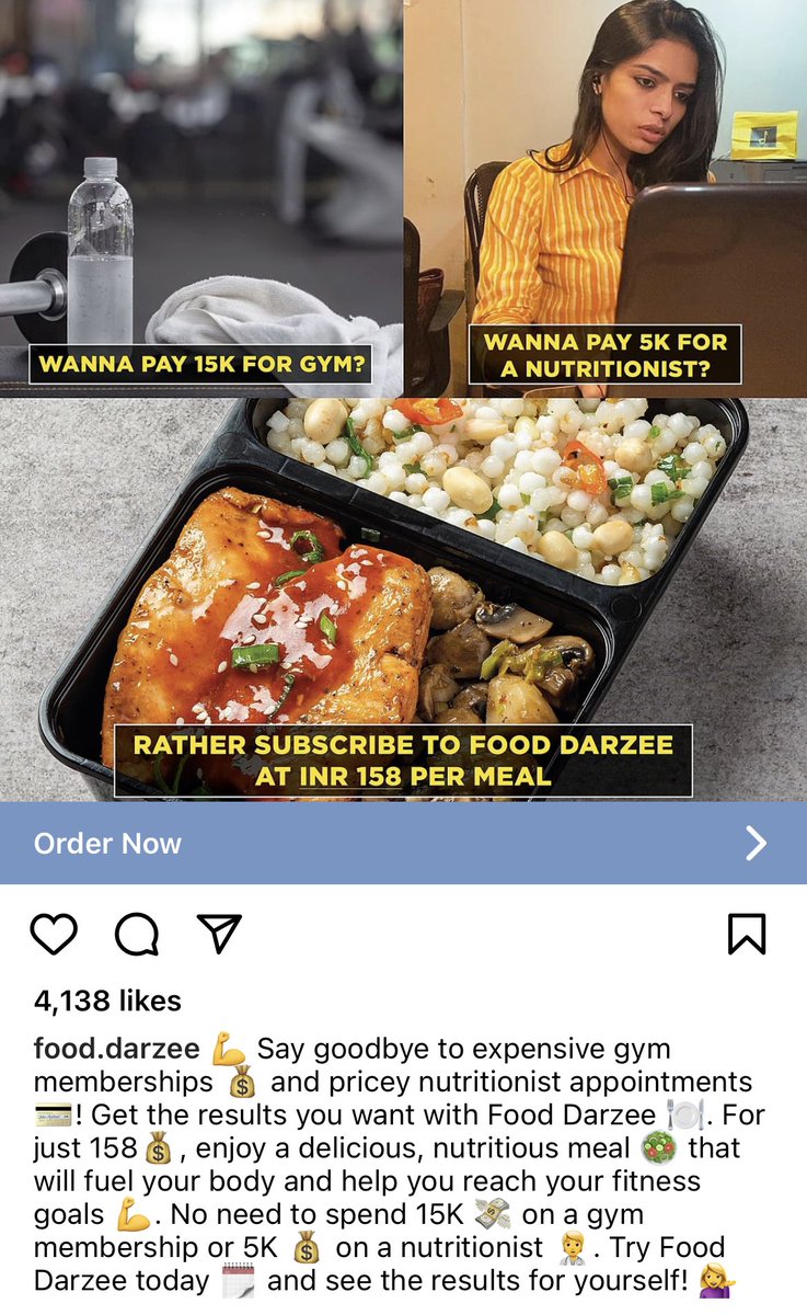 Kaustav Bhattacharya | کوستاو (@kaustav_89) on Twitter photo This is the issue with a lot of content these days. As if the gym membership is only for losing weight. I sincerely hope that advertisers and copy editors do some basic research before coming out with trash like this! Honestly, looking at this, I’ll never order from <a href="/FoodDarzee/">Food Darzee</a> This is the issue with a lot of content these days. As if the gym membership is only for losing weight. I sincerely hope that advertisers and copy editors do some basic research before coming out with trash like this! Honestly, looking at this, I’ll never order from <a href="/FoodDarzee/">Food Darzee</a>