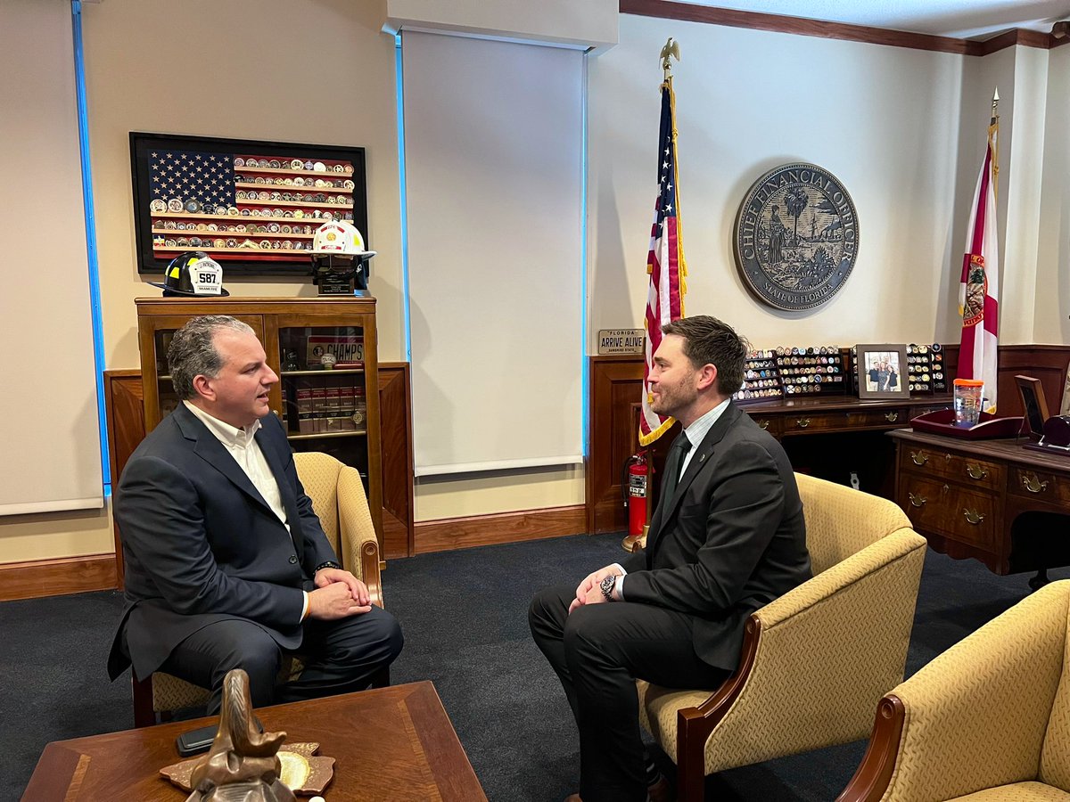 Great to chat with Pensacola <a href="/mayordcreeves/">D.C. Reeves</a> this morning. Thank you for your leadership in the Florida Panhandle and I’m looking forward to watching all of your success in the future! #FlaPol