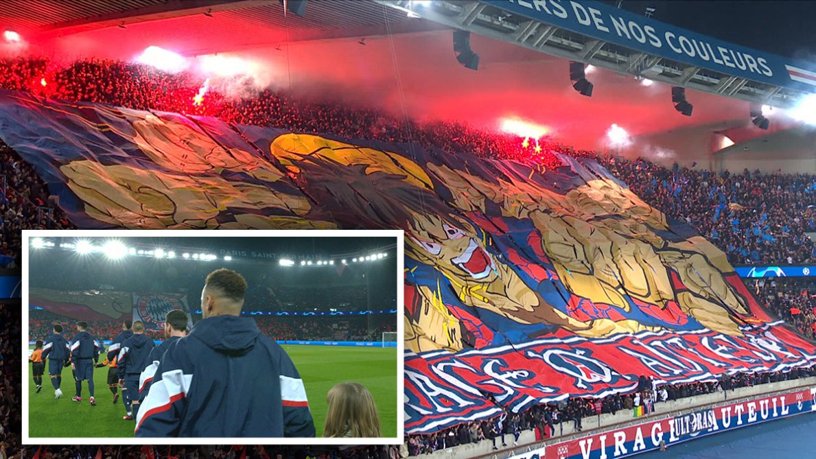 psgcommunity_'s tweet photo. 🚨 Léo Messi n’arrête pas de répéter à ses proches qu’il trouve « incroyable » l’ambiance mise par les ultras parisiens. 💥

Neymar et Messi ont apprécié l’énorme Tifo déployé face au Bayern. 👏

@le_Parisien_PSG https://t.co/JEgenxNxoh