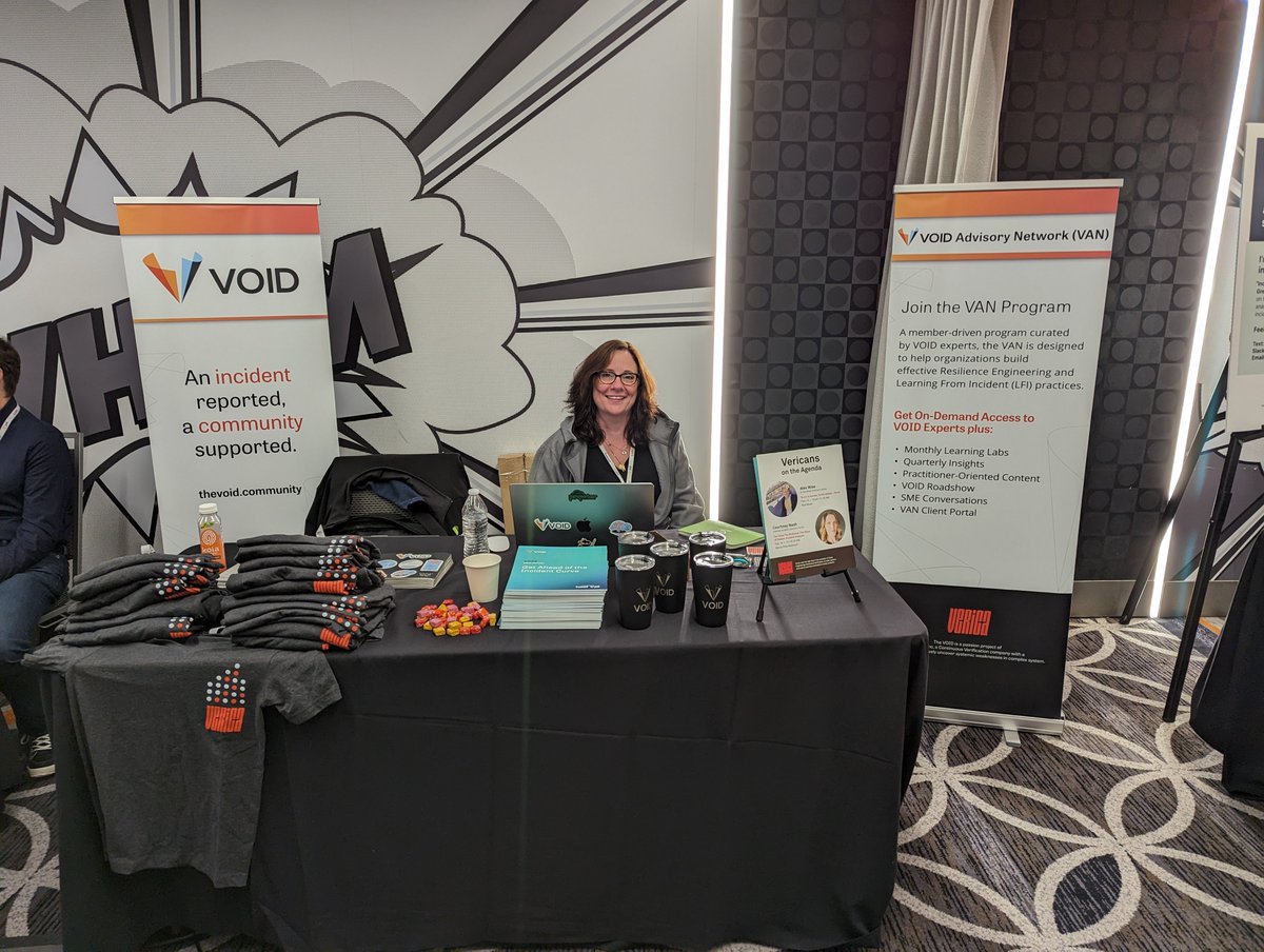 verica_io's tweet image. We're having fun at #LFIConf23! If you're here, stop by our booth, say hi, and grab some swag—including a printed copy of the 2022 #VOID Report 🎉