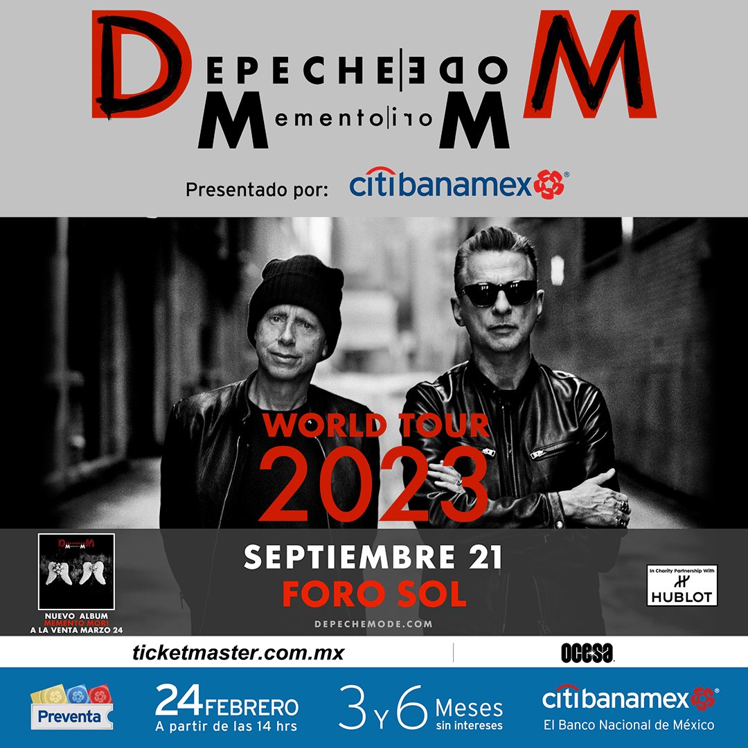 sopitas's tweet photo. 🚨 ¡Los conciertos no paran! Y miren, @depechemode regresa a México, al Foro Sol con #MementoMoriWorldTour, el próximo 21 de septiembre. 🙌😏🎟️ 

¡Ojo porque la preventa comienza el 24 de febrero! https://t.co/QDo2XGqNaQ