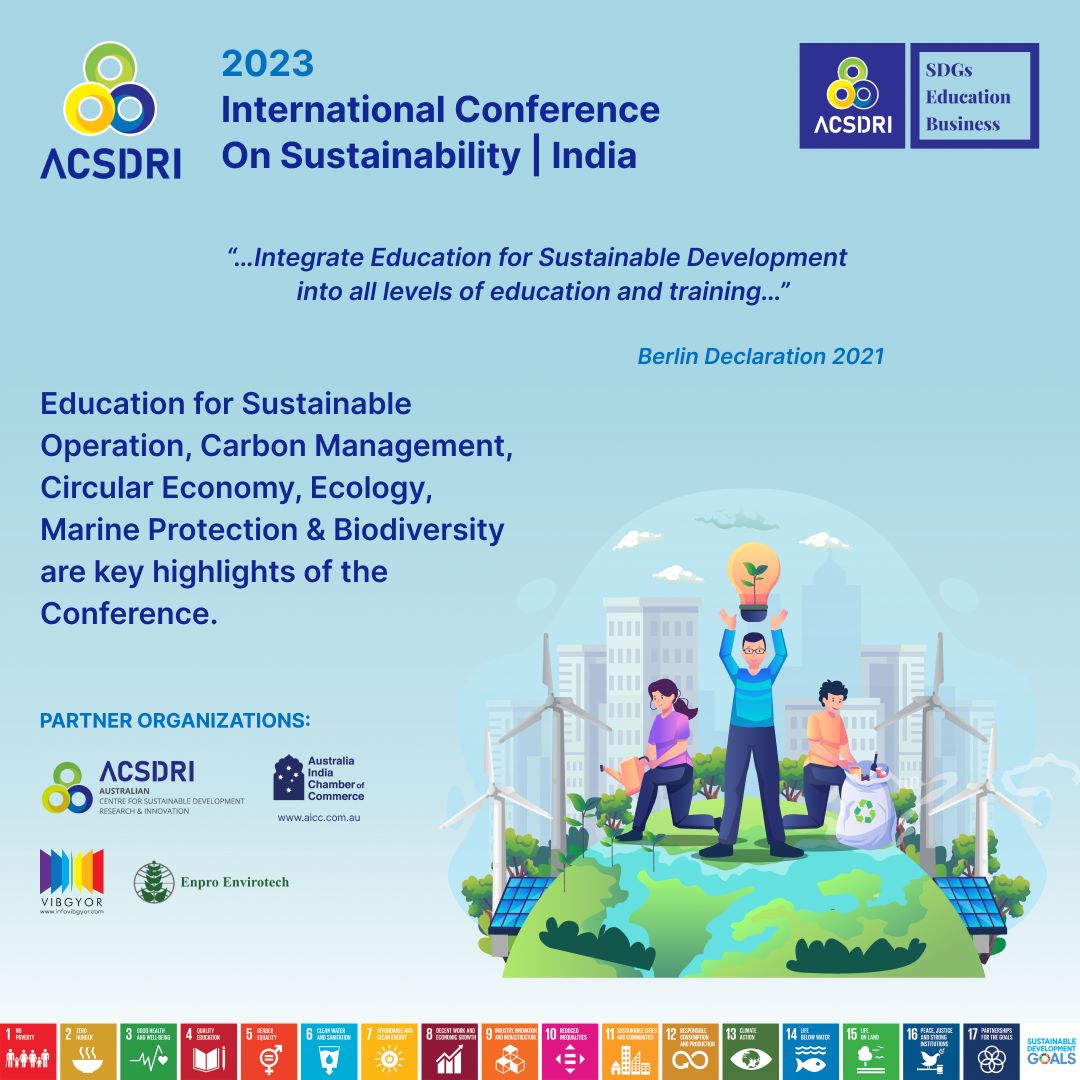 acsdri's tweet photo. ✔️Lets’ REGISTER  ACSDRI’s Two Day International Conferences on Sustainability
⏳ Date 4th &amp; 5th March 2023
📌Venue: Maharashtra Nature Park Society

#acsdri #biodiversitymatters #unitednations #australia #india #bombay #mumbai #sdgs 
#startups #ecoinnovation #innovation https://t.co/UKai3Hp9i2