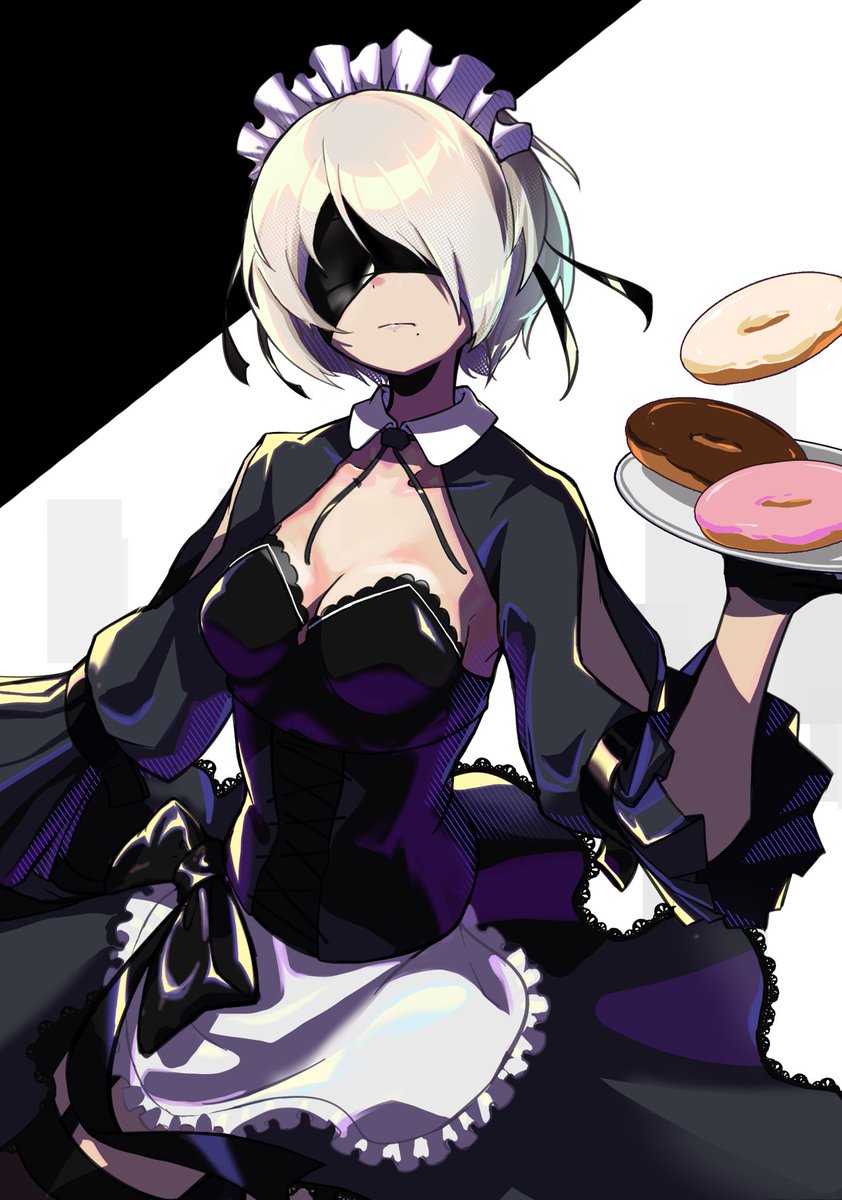 kanzaki7310's tweet photo. アニメイトカフェの2Bが可愛すぎて
#NieRAutomataAnime #ニーアオートマタ #2B https://t.co/MiHHR7qQ51