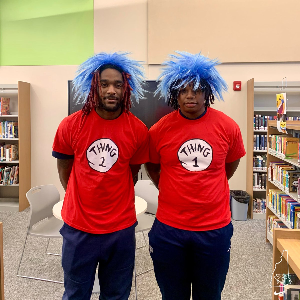 UNH_Football's tweet image. Wildcats hit Oyster River for Read Across America‼️😼 #CatsintheCommunity