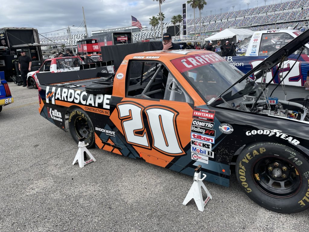 Garage is open here at Daytona for @NASCAR_Trucks season opener #NextEra250!!!