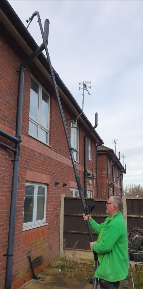 The EMB have now got a #skyvac gutter cleaner allowing us to access gutters 3 storeys high, reach beyond obstacles like conservatories, with no need for ladders #skyvac has cameras on carbon poles, and vacuums the debris away, making cleaning gutters far easier and much safer.