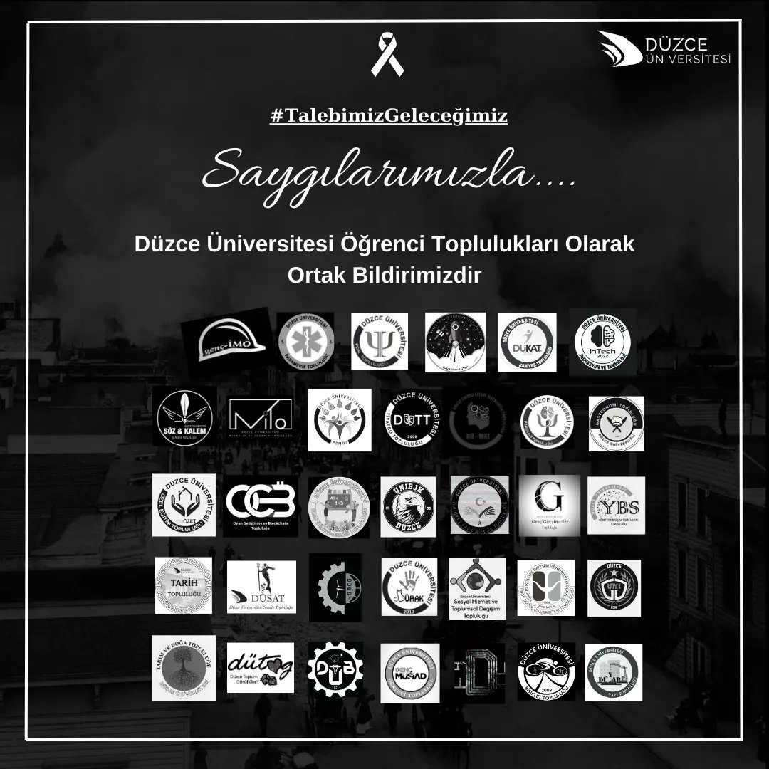 Düzce Üniversitesi Öğrenci Toplulukları Olarak Ortak Bildirimizdir.

<a href="/duzceuniversite/">Düzce Üniversitesi</a>