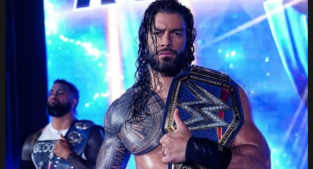 chiefs_un1verse's tweet photo. My Tribal Chief☝️🔥enjoying a Run of a Lifetime 900+ Days Congratulations @WWERomanReigns for going down as one of the greatest champions in WWE History 🏆#GOAT #DaysCounting #NeedleMover https://t.co/pTCIGbcVrq