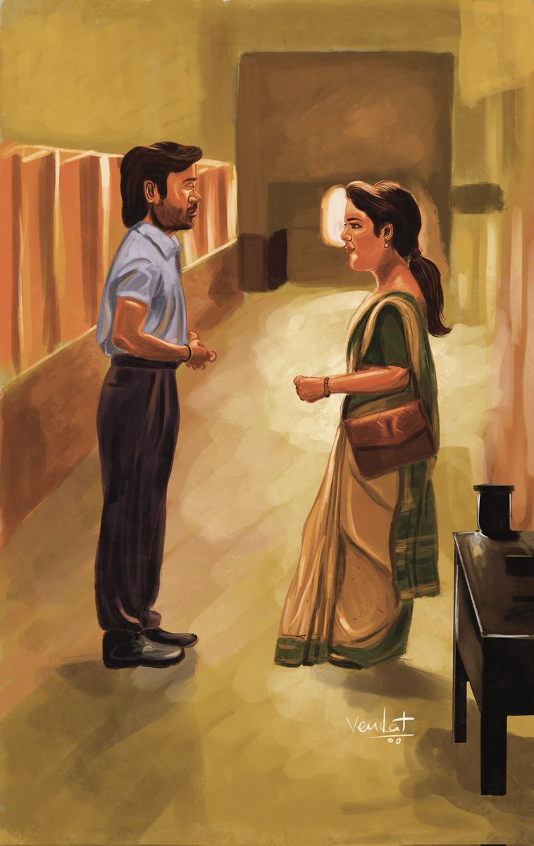 venkat_logan's tweet photo. My new #painting of #vaathi @dhanushkraja #VaathiFromFeb17 #artwork #ArtistOnTwitter @iamsamyuktha_  @dhanushfans24x7 #ValentinesDay https://t.co/NdEAO9o3D4