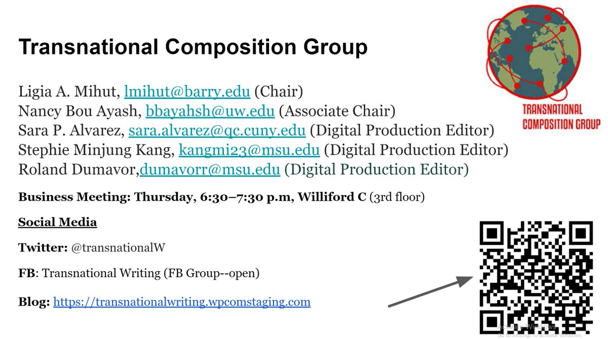 #4C23 Transnational Writing Group Members new and ongoing, we welcome you to our business meeting group this evening at 6:30 PM. Please see the details here.