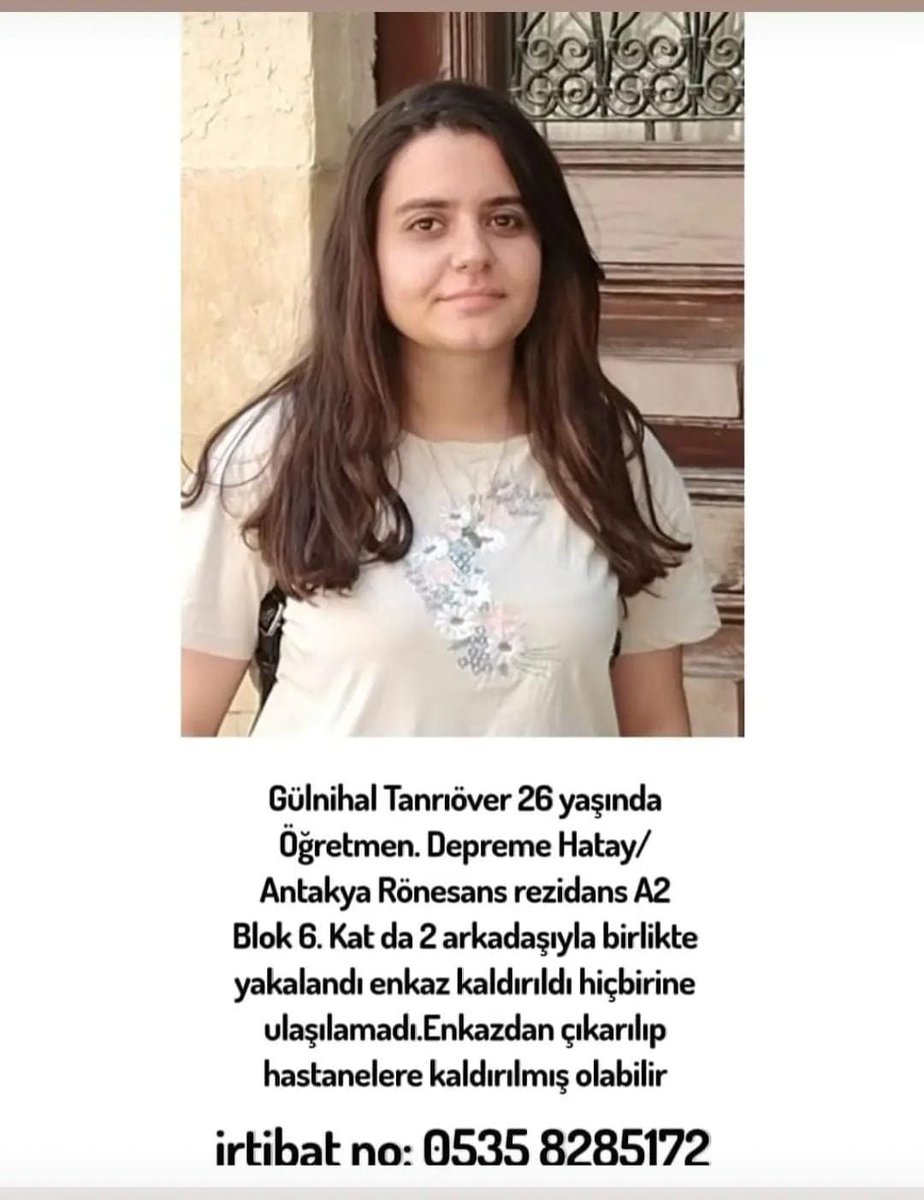 ozkose38's tweet photo. Yardımlarınıza ihtiyacımız var #HalukLeventahbap #RonesansrezidansHatay 
#ACILYARDIM https://t.co/5HqyUUEe8E
