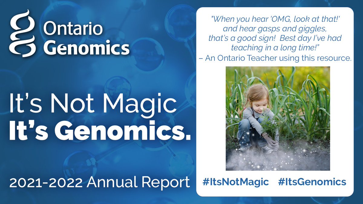 ontariogenomics's tweet photo. Watch us make #learning 🏫📚 more fun!
In a collaborative effort, we launched, a unique teacher’s guide filled with interactive lesson plans 👩🏫 that both students & teachers love!
Here's to inspiring students 💫
#ItsNotMagic its genomics #Talent
https://t.co/ZdWJz538ye https://t.co/ZnzVrDmOSI