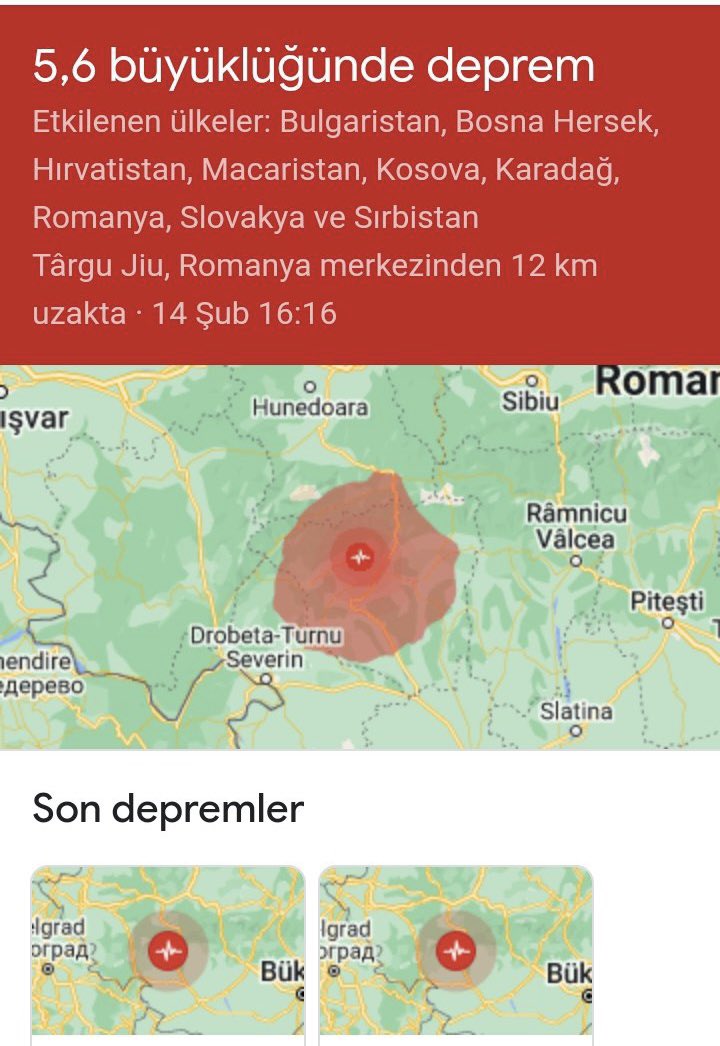Romanya Senatörü Diana Lovanovici konuşmasında #Türkiye’ye #HAARP ile saldırı yapıldığını söylemişti.
14 Şubat tarihinde #Romanya'da 5.6 deprem meydana geldi o günden bugüne 30 dakikada bir Romanya'da #Deprem oluyor 🤔