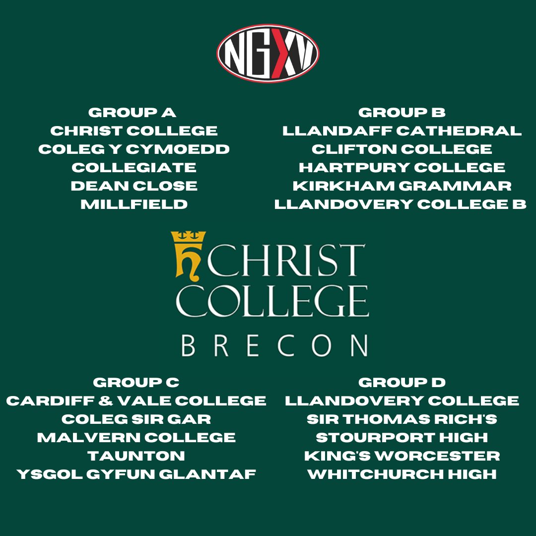 School 7s: Christ College 7s | Draw &amp; Preview

Last year <a href="/GlantafXV/">Academi Rygbi Glantaf</a> claimed the spoils at the <a href="/Sports_CCB/">Christ College Brecon Sport</a> 7s - who will lift the Cup this year?

All takes place on Sunday:

nextgenxv.com/2023/02/16/sch… #SchoolsRugby #School7s