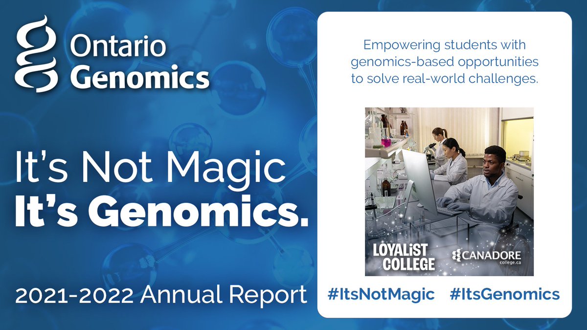 ontariogenomics's tweet photo. How can we foster Ontario’s #Bioeconomy 🤝📔?
Our #genomics-based applied research partnership🥼 brings invaluable infrastructure🔬🧪 to students, for innovative projects that funnel directly back 🔄 into the economy.
#ItsNotMagic its genomics #Talent
https://t.co/IXmvoLVSwx https://t.co/G9brNw2tId