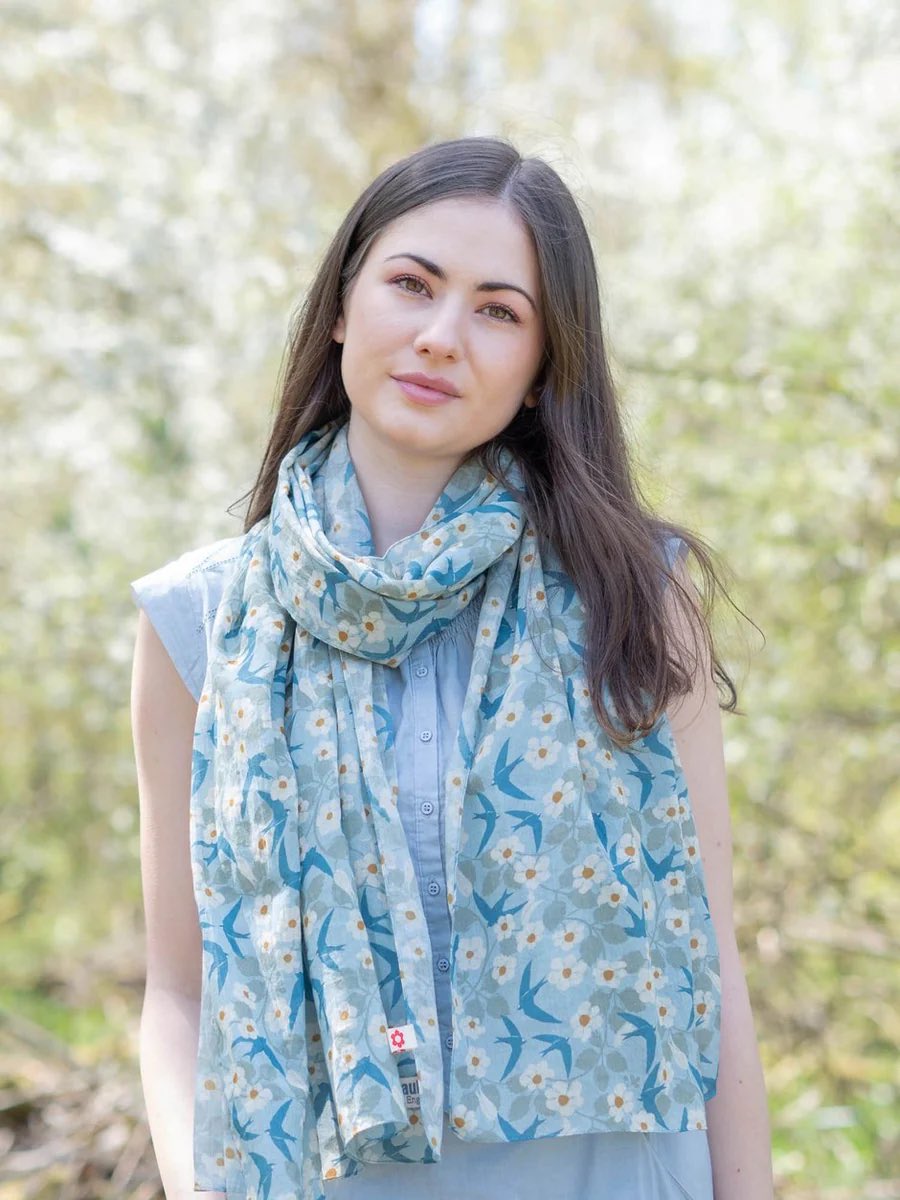madeinstroud's tweet photo. These stunning cotton scarves by Susie Faulks are available now in store and online. #fashion #SustainableFashion https://t.co/QXdsOkDOp5