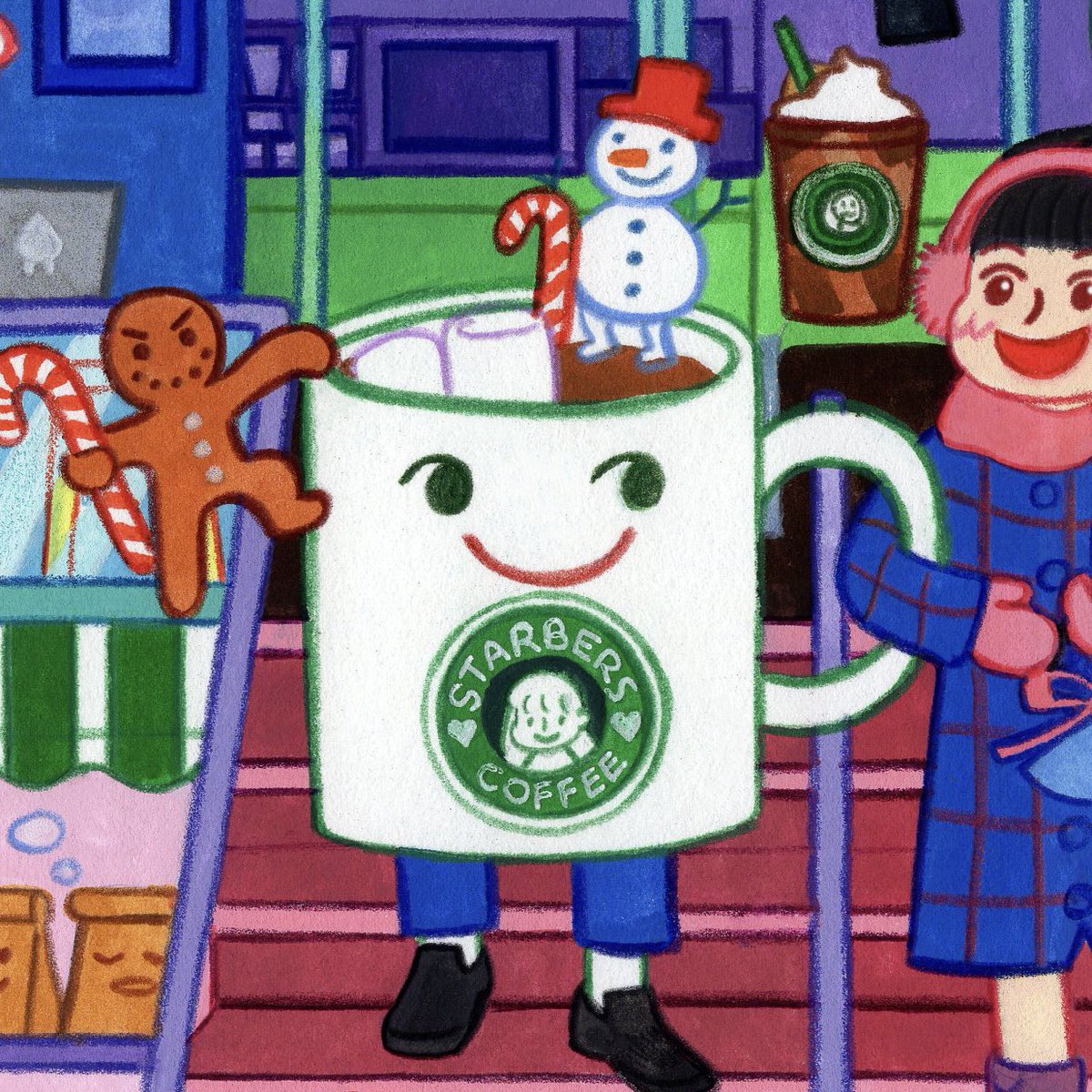 ambersungart's tweet photo. ❤️Happy Valentine’s day!!❤️
#illustration #ValentinesDay #Starbucks #coffee https://t.co/ALlilWR6nu