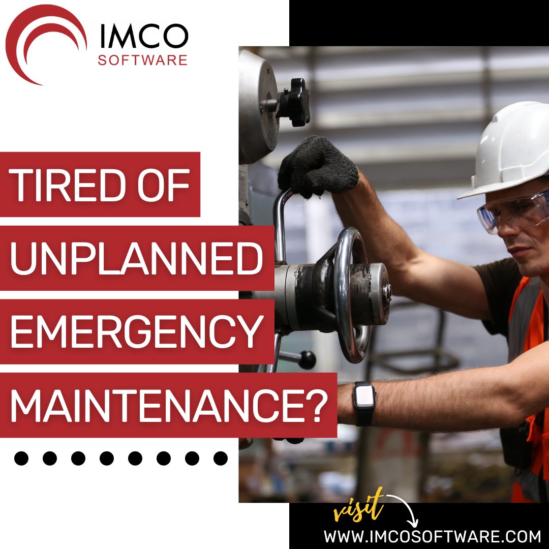 IMCOSoftware's tweet photo. Manufacturers implementing solutions from IMCO Software see an average decrease in emergency equipment maintenance by 20% - reducing machine downtime and maintenance costs!

https://t.co/Qe8pesiCYH

#IMCO #IMCOSoftware #manufacturing #softwaresolutions #unplanneddowntime https://t.co/SqEQ6uyRT8
