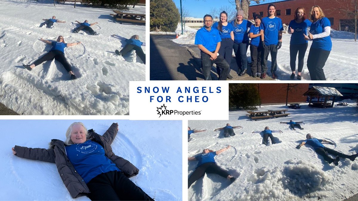 KrpProperties's tweet photo. Happy Thursday!
 
It is with great enthusiasm that we share KRP’s participation in the #SnowAngelsForCHEO initiative. We got our staff together and made an ‘impression’ to support @CHEO's oncology programs! https://t.co/YE1wNZ8uw7