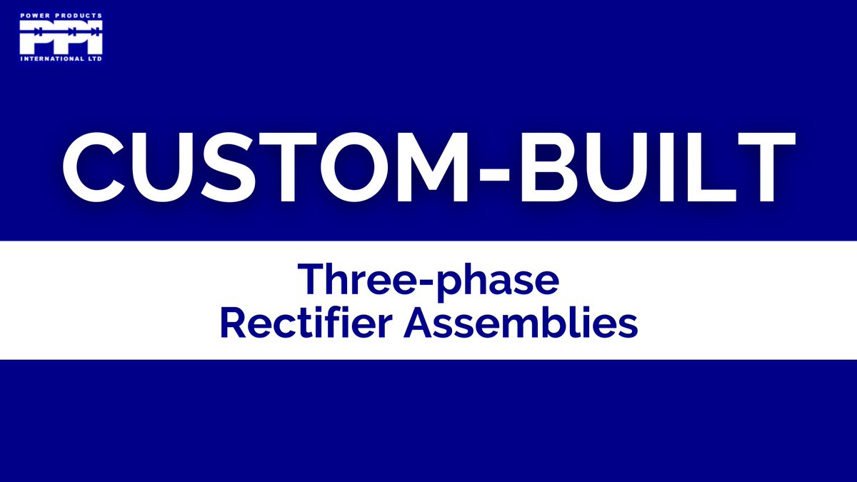 Three-phase rectifier assemblies are just one of the specialties here at Power Products International. From railways to helicopter starters, our range of rectifiers is built to meet your specific needs. 

#PowerSemiconductors #RectifierAssemblies #UKmfg #EngineeringSolutions