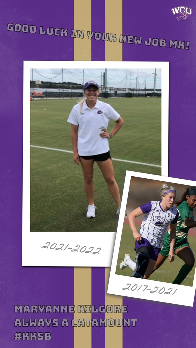 catamountsoccer's tweet image. Good luck in your new job MK! We are proud of you and everything you accomplished in your Western Carolina career both as a player and a coach! #AlwaysaCatamount