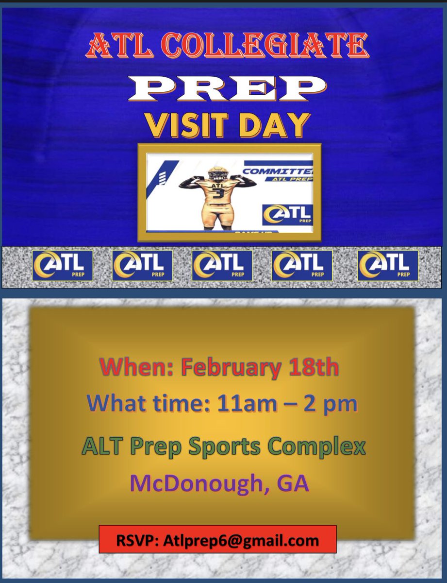 atl_prep's tweet image. ATL Collegiate Prep… Whose Ready to Commit Offer on the Spot its that type of Day.. Sign on the Spot….