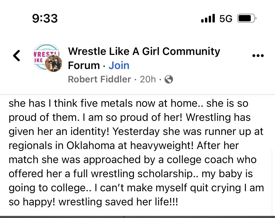 Seth_Duckworth's tweet photo. If you want to read something to start your morning off right, this is it! @pryor_wrestling @WrstleLikeAGirl https://t.co/vh2HiEnc18