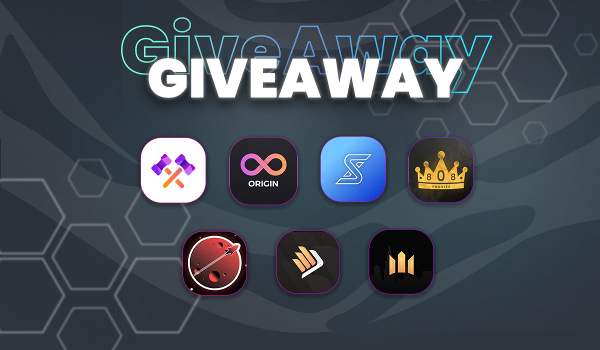 🎉GIVEAWAY🎉 3x @hammerproxies 1GB Resi 5x @Origin_AIO Weeklies 1x @SelexAIO Monthly 1x @808Proxies 2GB Resi 2x @pluto_alerts Monthly 1x @HawkAIO Monthly 2x @GothamGroup Monthly To Enter: Follow✅+RT♻️+Like💖