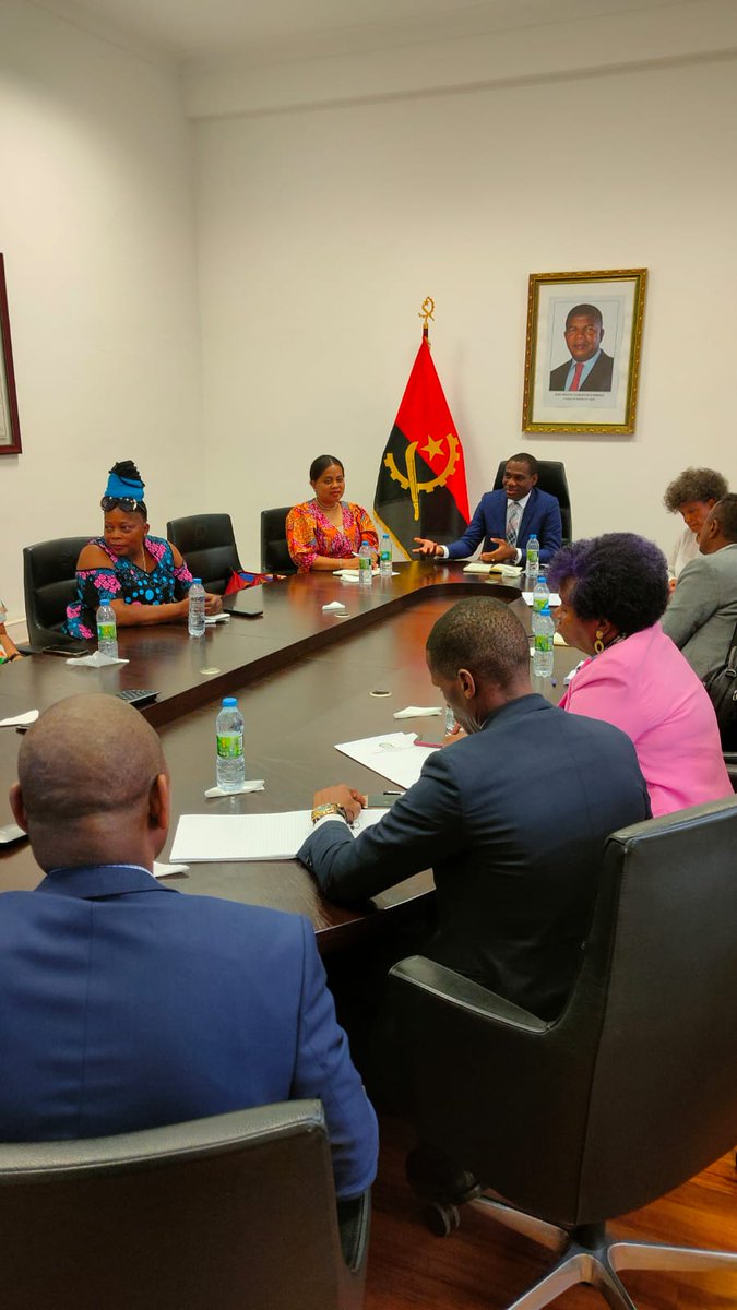 UNDPAngola's tweet photo. Yesterday, Deputy Resident Representative, @MamisoaRangers & #PNUDAngola team were at #INLS as well as at the Ministry of Justice and #HumanRights with National Director for Human Rights, on a joint #EKN Regional #SRHR Program monitoring mission to UNDP's @webelongafrica project https://t.co/C9UjpP5bEK