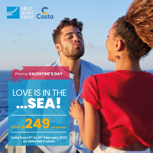 MelcTravel's tweet photo. Make memories on Costa Cruise RIGHT AWAY!
Book your spot with your beloved one, offers end on 21/2/2023!
Fees start from 249€ per person including:
✔️Nights accommodation in the chosen cabin.
✔️Full board basis with entertainment and activities onboard.
✔️ Port Charges. https://t.co/9CaPMLfWDH