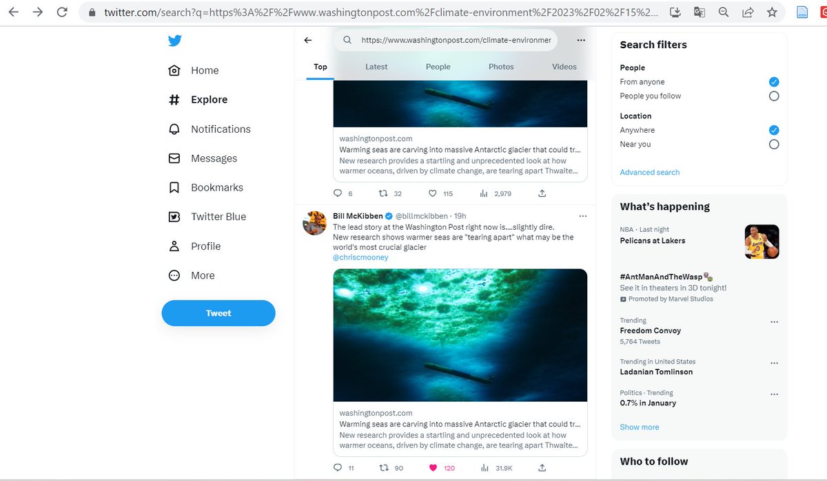 MoreauGabarain's tweet image. #twitterbroken @TwitterSupport @Twitter 
Search filters don't work anymore
I follow @billmckibben but the results are removed if I select in the filter people I follow.