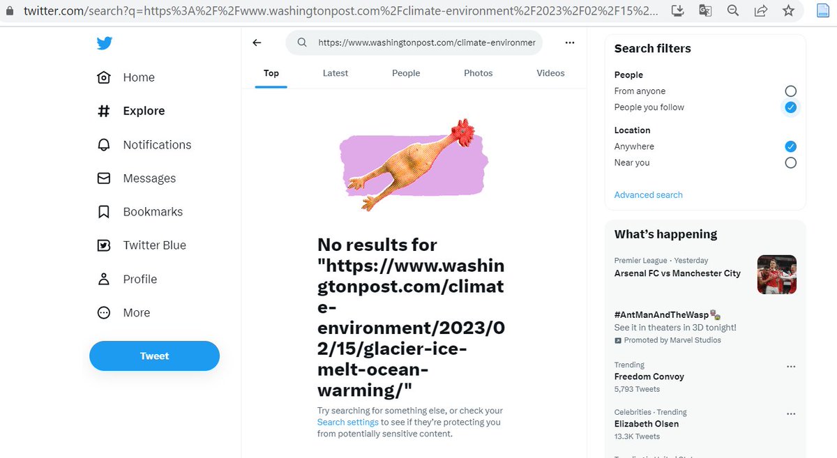 MoreauGabarain's tweet image. #twitterbroken @TwitterSupport @Twitter 
Search filters don't work anymore
I follow @billmckibben but the results are removed if I select in the filter people I follow.