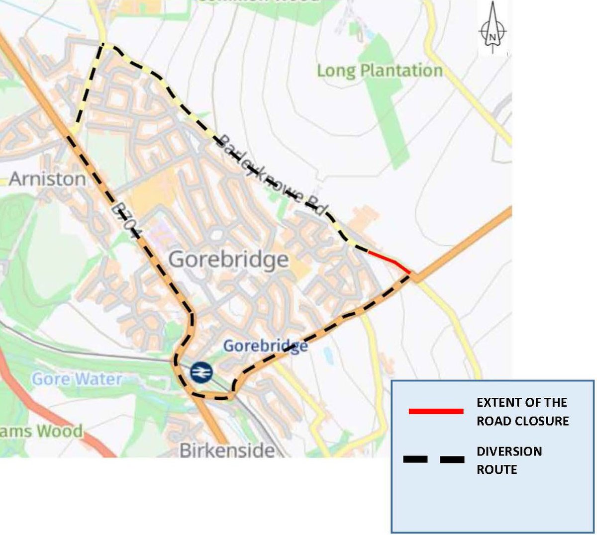 Midlothian Council on Twitter "Part of Barleyknowe Road, Gorebridge