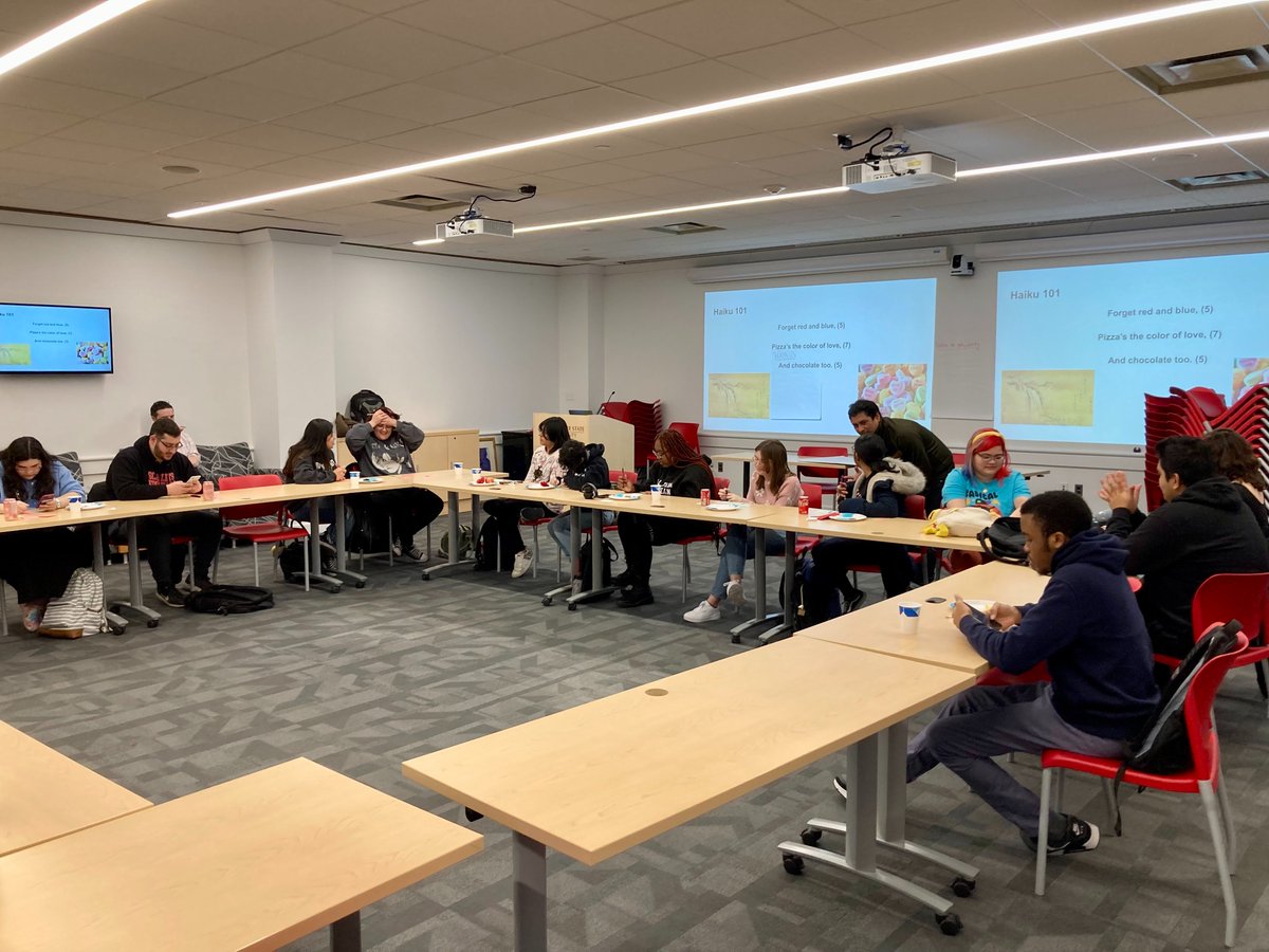 Elated at our truly engaged event screening Kino Vera's film shorts on college students, immigrant families, the pandemic, and balancing college with other things.     #visualmethods #sociology #pandemic #filmshorts #covid19 #montclairstate <a href="/montclairstateu/">Montclair State University</a> @CHSS_MSU