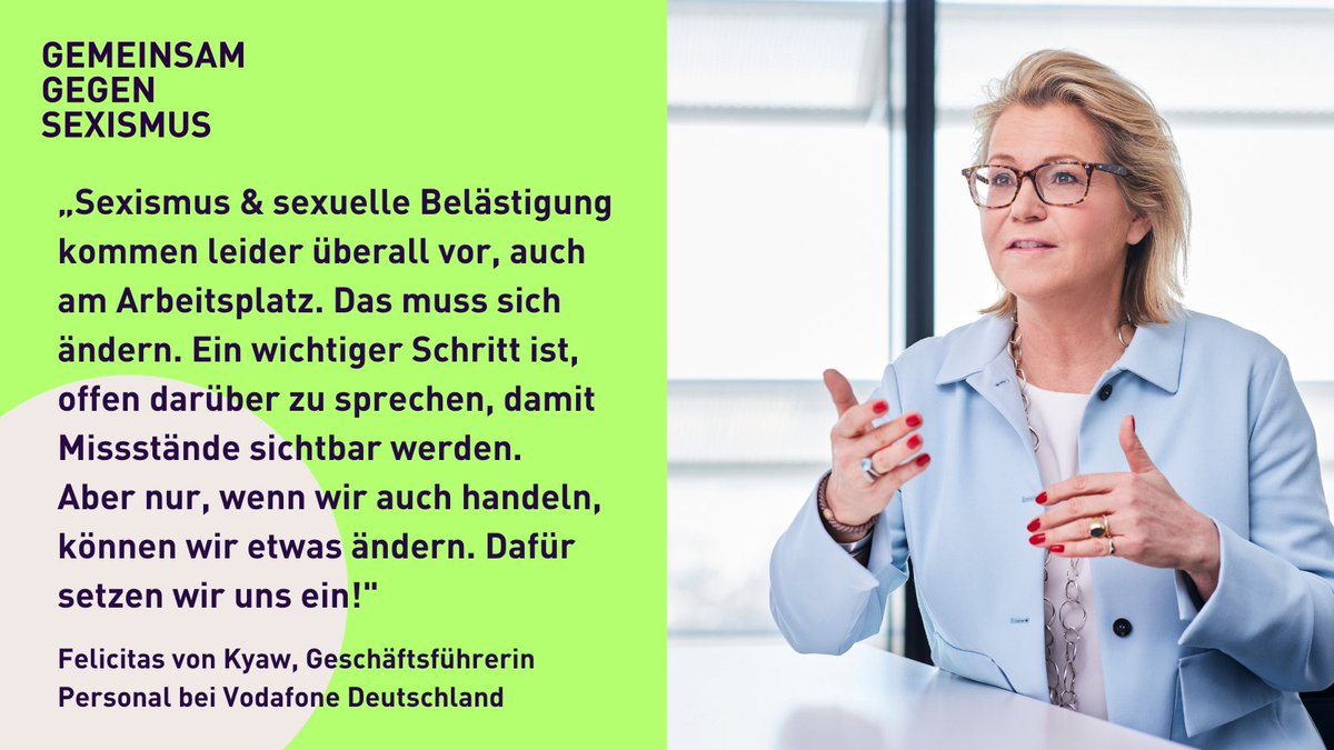 Bündnis "Gemeinsam gegen Sexismus" (@gegensexismus) on Twitter photo Felicitas von Kyaw <a href="/FKyaw/">Felicitas von Kyaw</a> unterzeichnete für <a href="/vodafone_medien/">Vodafone Newsroom</a> die "Gemeinsame Erklärung gegen Sexismus". Wir freuen uns auf die Zusammenarbeit im Bündnis! #gemeinsamgegensexismus Felicitas von Kyaw <a href="/FKyaw/">Felicitas von Kyaw</a> unterzeichnete für <a href="/vodafone_medien/">Vodafone Newsroom</a> die "Gemeinsame Erklärung gegen Sexismus". Wir freuen uns auf die Zusammenarbeit im Bündnis! #gemeinsamgegensexismus
