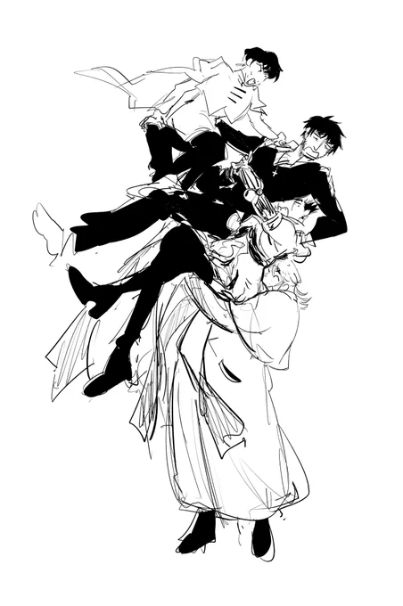 some bare bones trimax sketchies… i am thinking about Them 