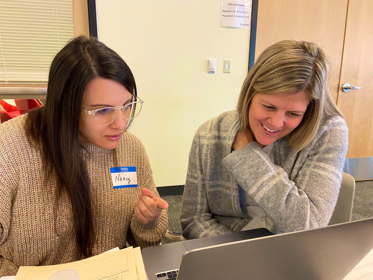 NancyRoutson's tweet photo. Back together with my girl @ERowdenAPS today👩🏻‍💻👩🏼‍💻 We are evaluating conference proposals for #LearnFwd23! We can’t wait to see you at @LearningForward in December at National Harbor 🎆 @drpcarpenter @KBuehrig https://t.co/hp1SBPtF75