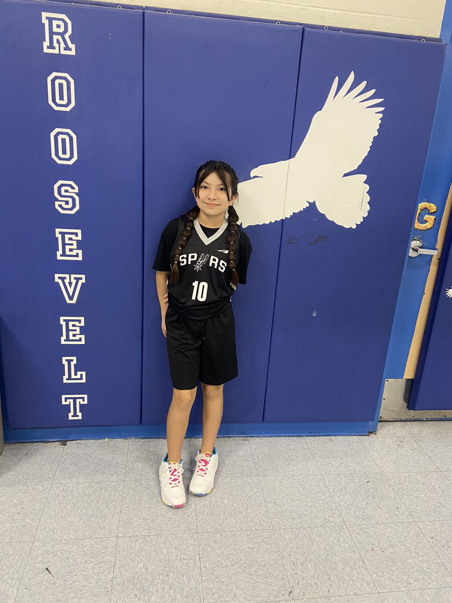 Rosalie loves playing basketball 
#LadyFalcons #10