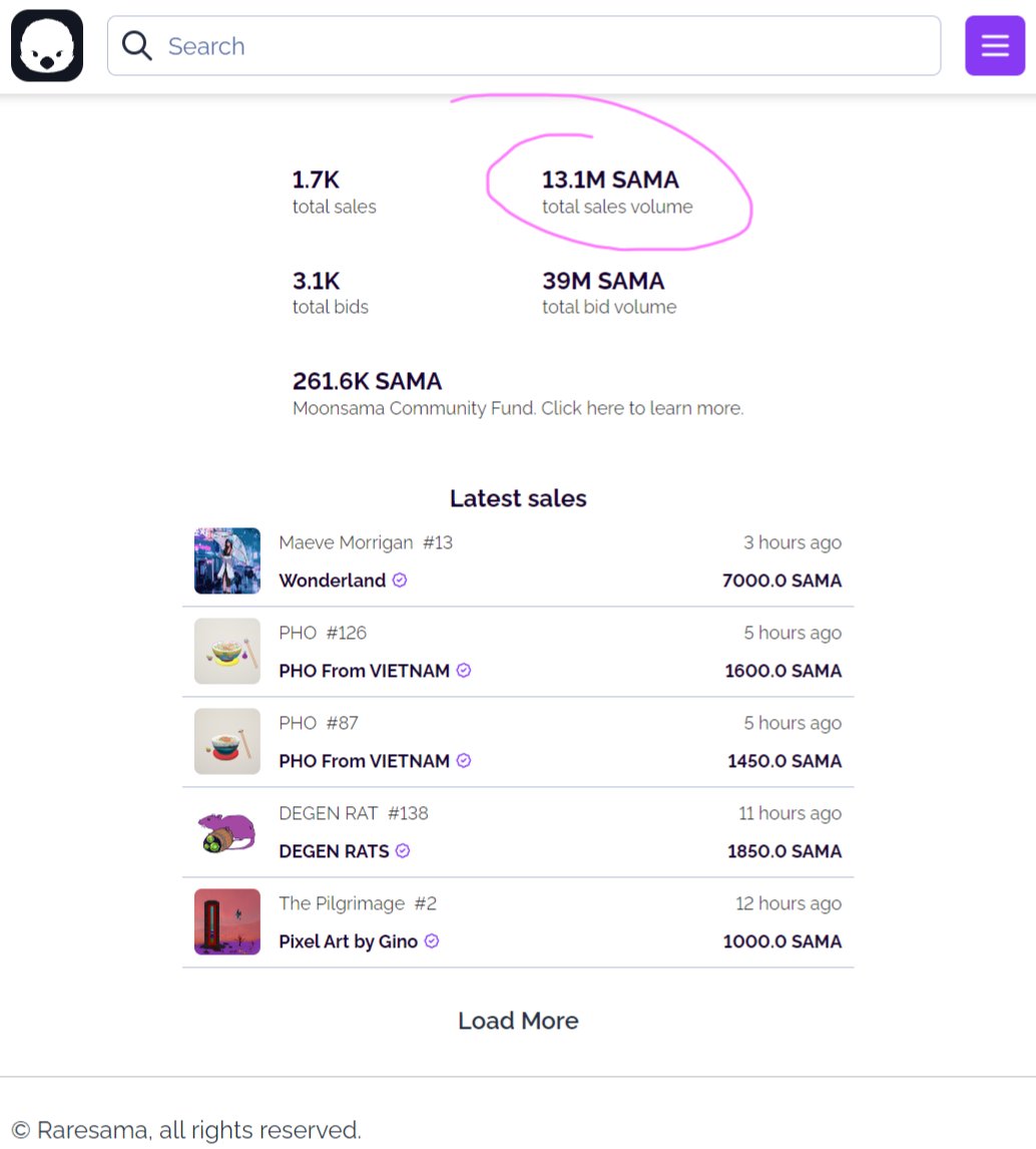 Want to know one of the biggest gem in the $DOT ecosystem right now?

<a href="/RaresamaNFT/">Raresama - NFT Marketplace</a> 

Flooded with real organic volume. As soon as this is live on our <a href="/Polkadot/">Polkadot</a> parachain, this will be the "Opensea of Polkadot". 

This community is unrivalled. YOU dictate this platforms evolution.